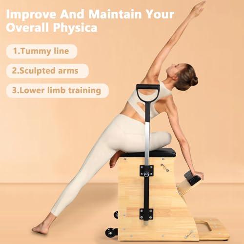 Pilates Chair Split-Pedal Stability Combo with Handles F914733