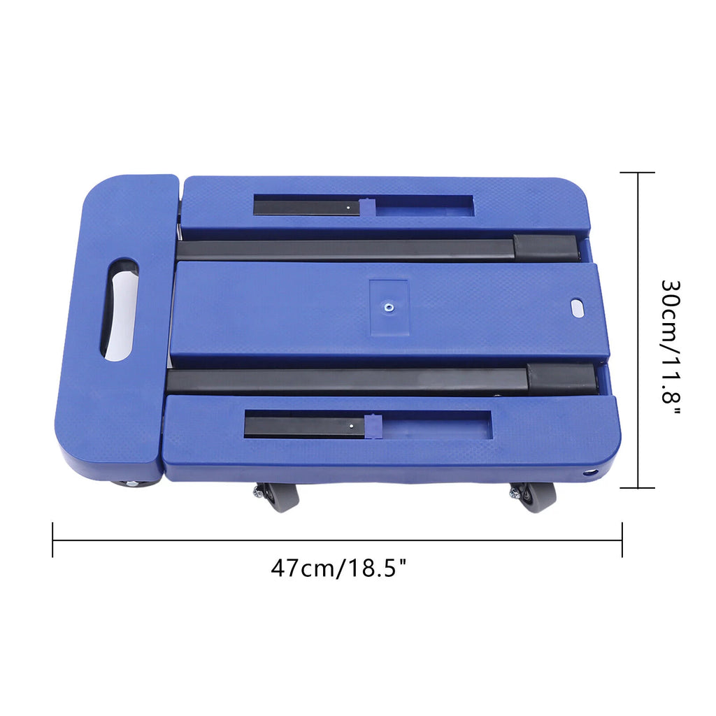 Folding Dolly Trolley Cart 220lbs Capacity 6 Wheels P5568