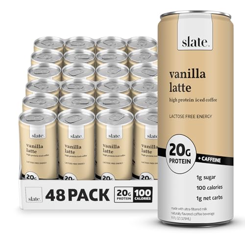 Slate Milk High Protein Dark Chocolate Shake, Lactose Free, 11 fl oz, 12 Cans C31569