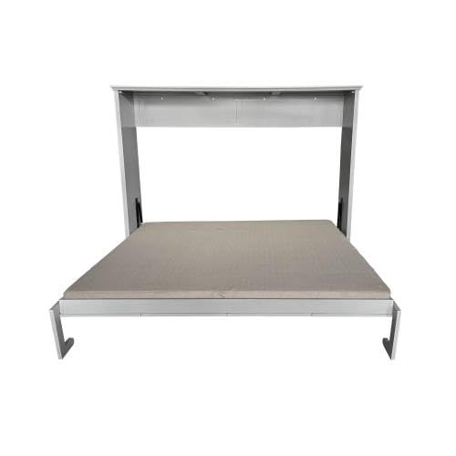 Queen Size Murphy Bed Wall Bed Folding Cabinet Gray F787439