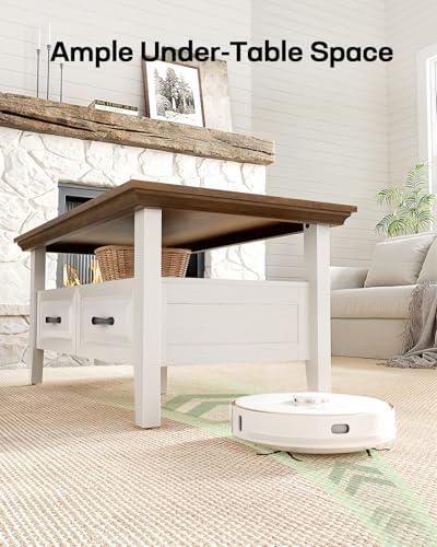 Marsail Lift Top Coffee Table with Storage, Natural Oak L27078