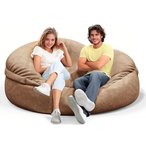 Bean Bag Chair for Adults 3FT, Soft Removable Cover, Light Gray M535251