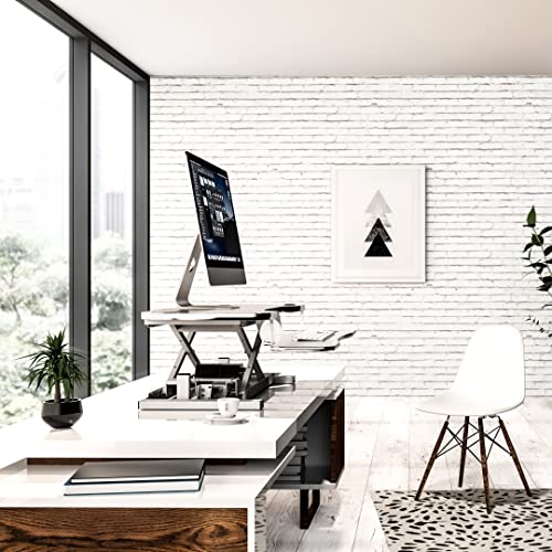 VERSADESK PowerPro™ 36 Inch Electric Standing Desk Converter, Black H627