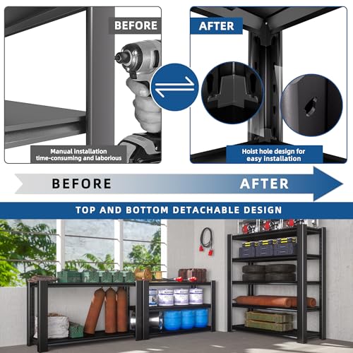 Heavy Duty Garage Shelving Unit 5-Tier Metal Storage Rack U725310