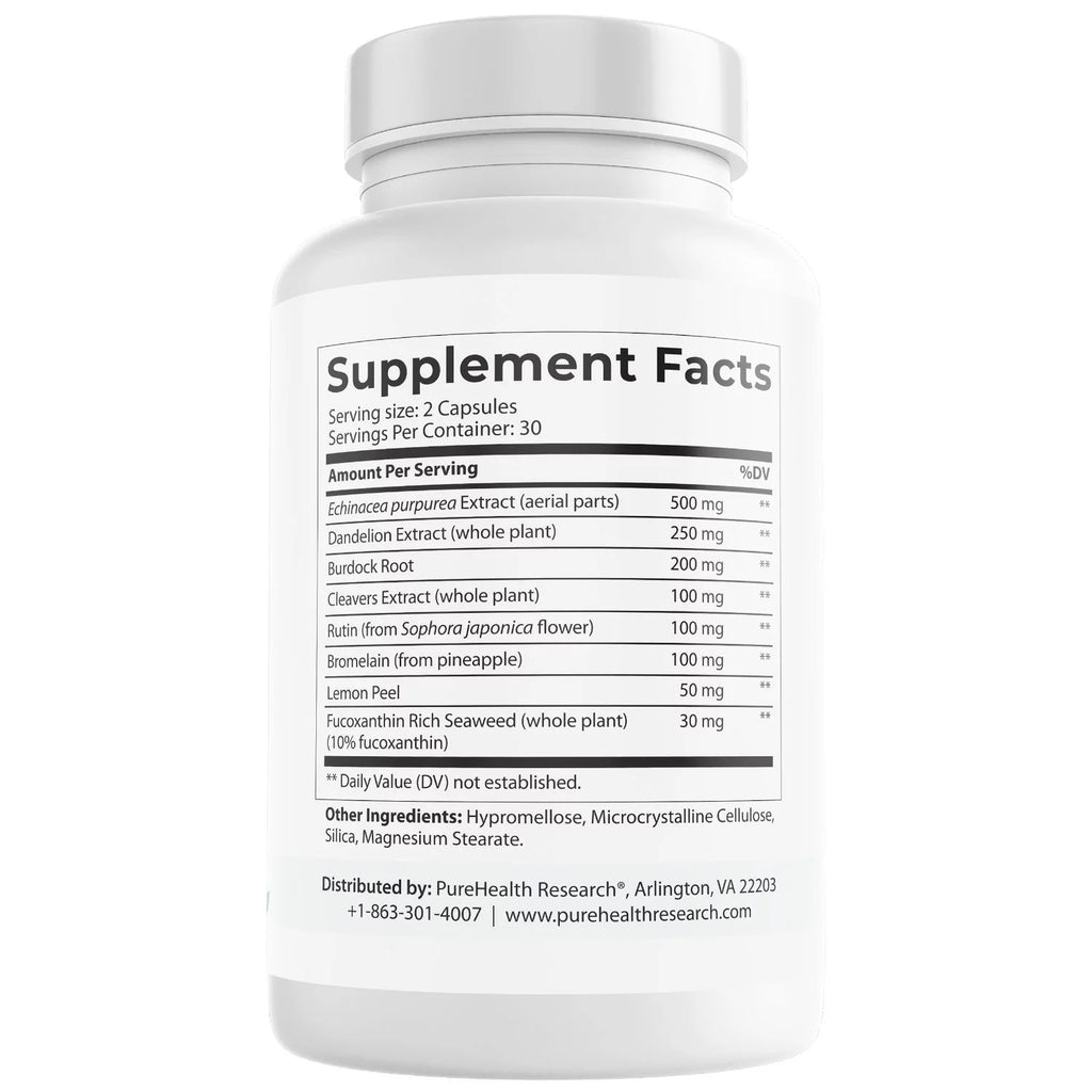 PureHealth Research Lymphatic Support Supplement x6 G488