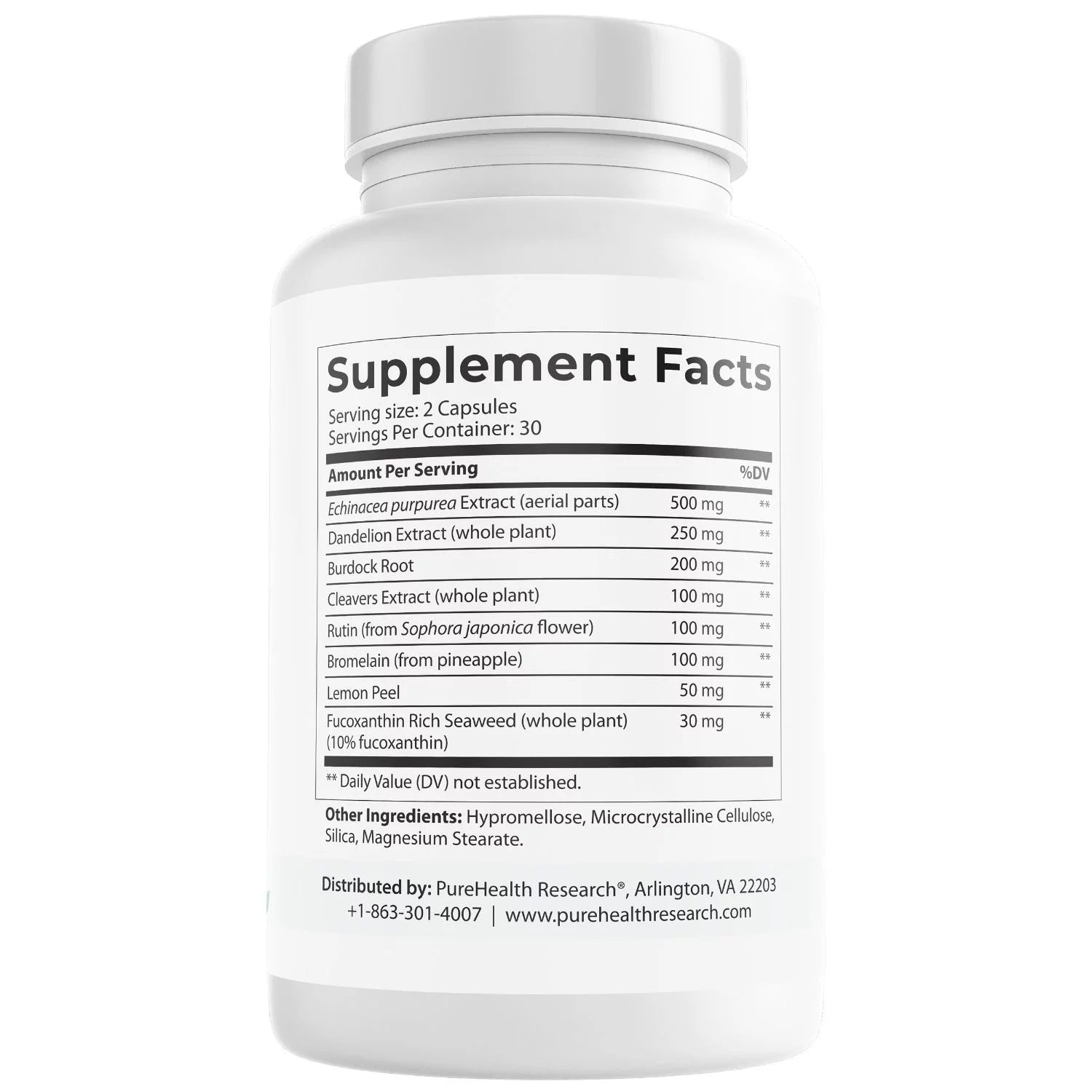 PureHealth Research Lymphatic Support Supplement x6 G488