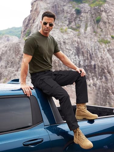 FREE SOLDIER Men's Cargo Pants Tactical Stretch Ripstop Work Pants E237
