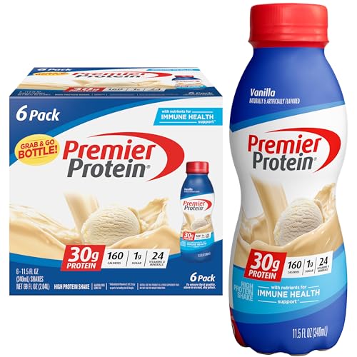 Premier Protein Shake Café Latte, 30g Protein, 11.5 fl oz, 12 Pack B4466