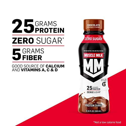 Muscle Milk Genuine Protein Shake, Vanilla Creme, 11.16 Fl Oz, 12 Pack N1974
