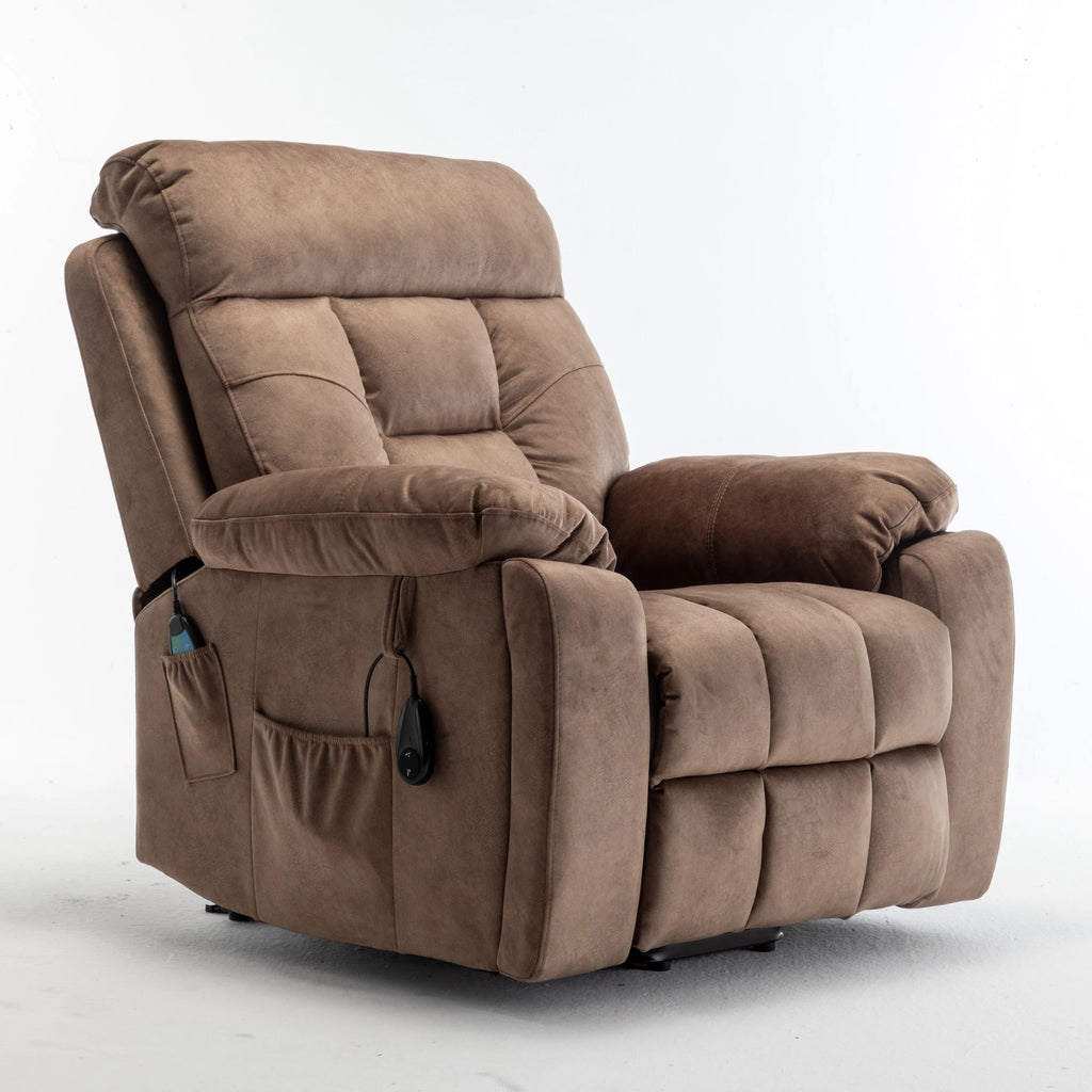 Legahome Power Lift Recliner Chair for Elderly with Heat and Massage, Dark Brown T270145