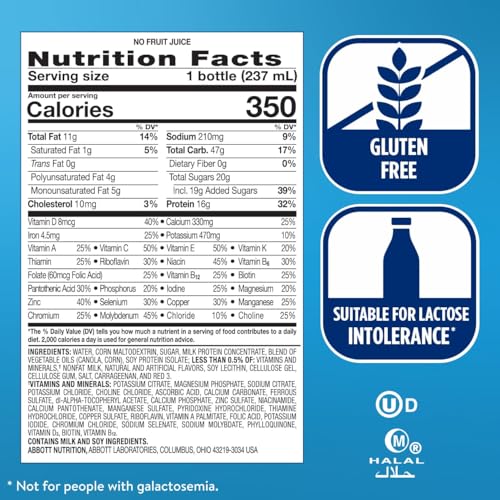 Ensure Plus Strawberry Nutrition Shake 8 fl oz 24 Pack Q66159
