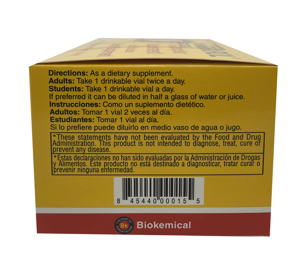 Foskrol Vitamins for Brain and Nerves 15 Ampoules 15ml by biokemical W4164