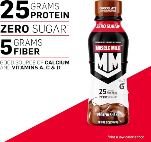 Muscle Milk Genuine Protein Shake, Vanilla Creme, 11.16 Fl Oz, 12 Pack N1974