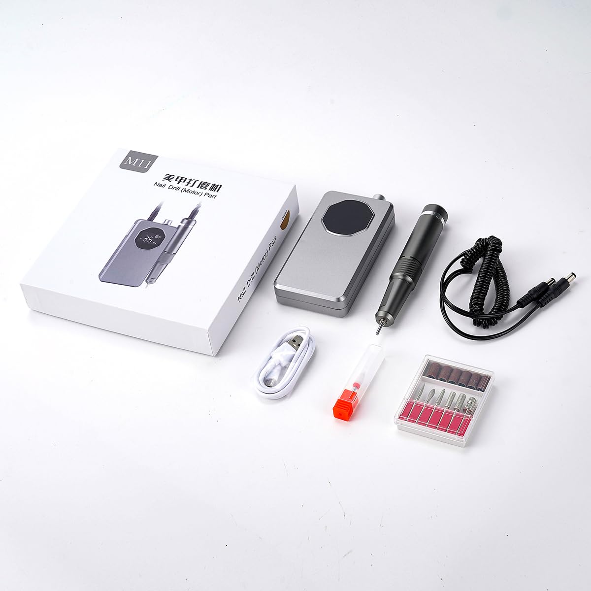 Rechargeable Electric Nail Drill for Acrylic Nails, Manicure & Pedicure V72970