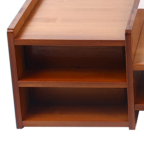 Monitor Stand with Storage Drawer for Laptop and Computer, Wood Color A991