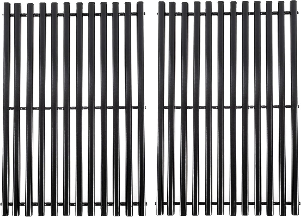 DELSbbq 7525 Porcelain Enameled Grill Grates for Weber Spirit 300 Series, Genesis Silver Gold B/C, Spirit 700, Cooking Grids Replacement Parts, 17-1/4 Inches
