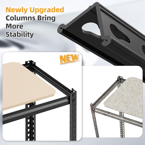REIBII Storage Shelves 6 Tier Heavy Duty Metal Shelving, Adjustable, 2250LBS A7728