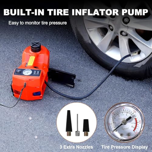 5 Ton 12V Electric Car Jack Kit with Impact Wrench and Tire Inflator V130295