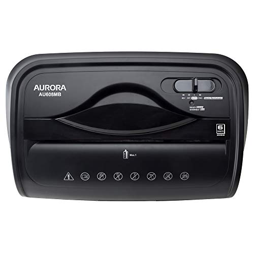 Aurora AU1225MA 12-Sheet Micro-Cut Paper and Credit Card Shredder with Pullout Basket U2439