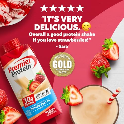 Premier Protein Cafe Latte Shake, 30g Protein, 11 fl oz, 12 Pack A19679