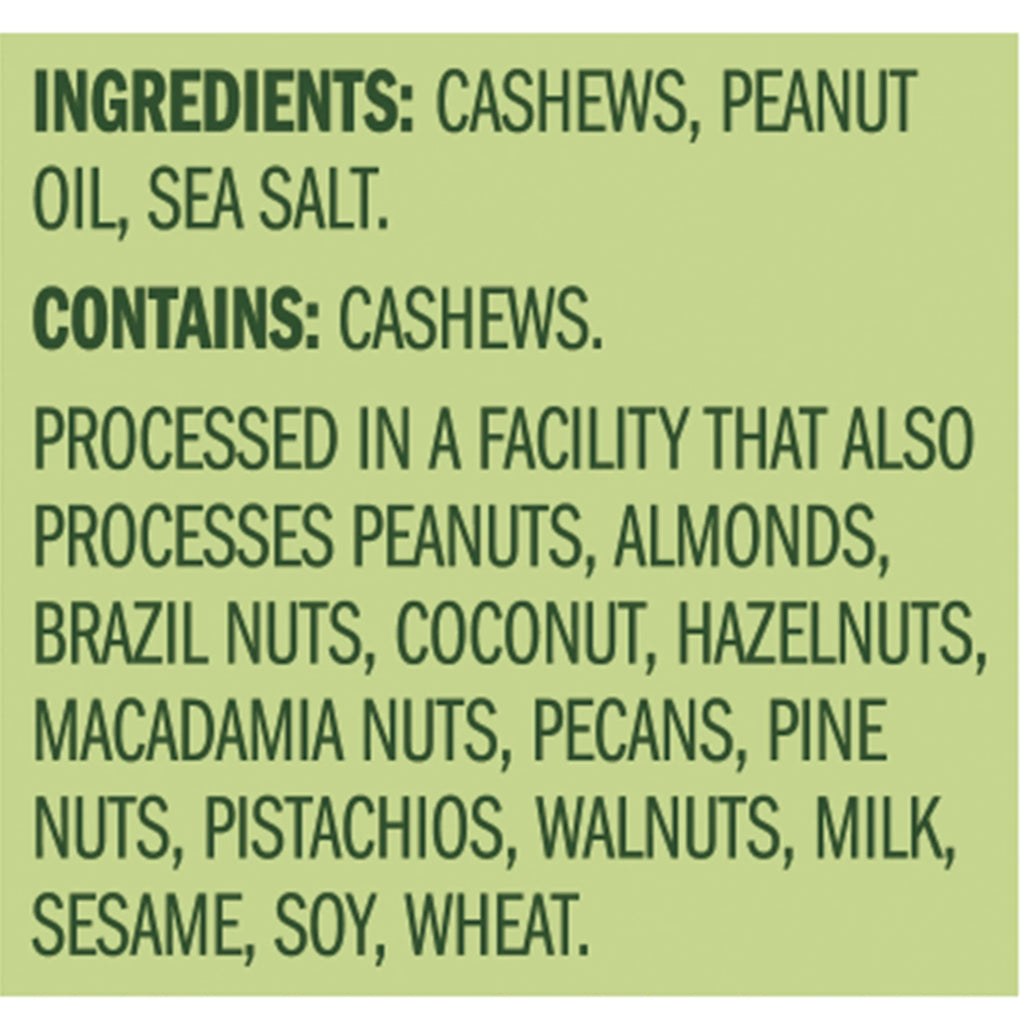 Emerald Nuts Whole Cashews Roasted & Salted, 8 CT Box, 20 oz H343128