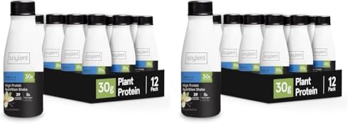 Soylent Complete Protein Shake, Chocolate, 30g Protein, Vegan, 11oz (12 Pack) S70120