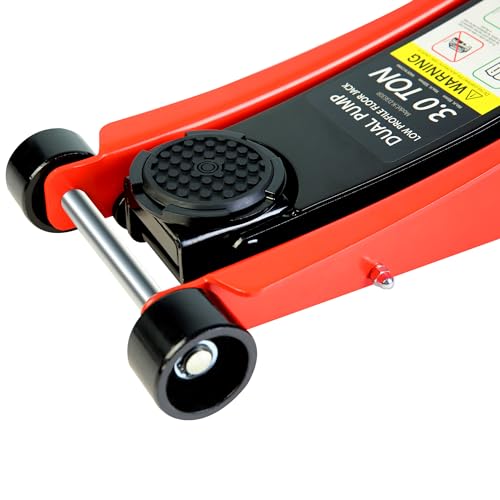 Pvillez Floor Jack, Heavy Duty Hydraulic Low Profile Steel Racing Jack, 2 Ton Capacity Blue H10635