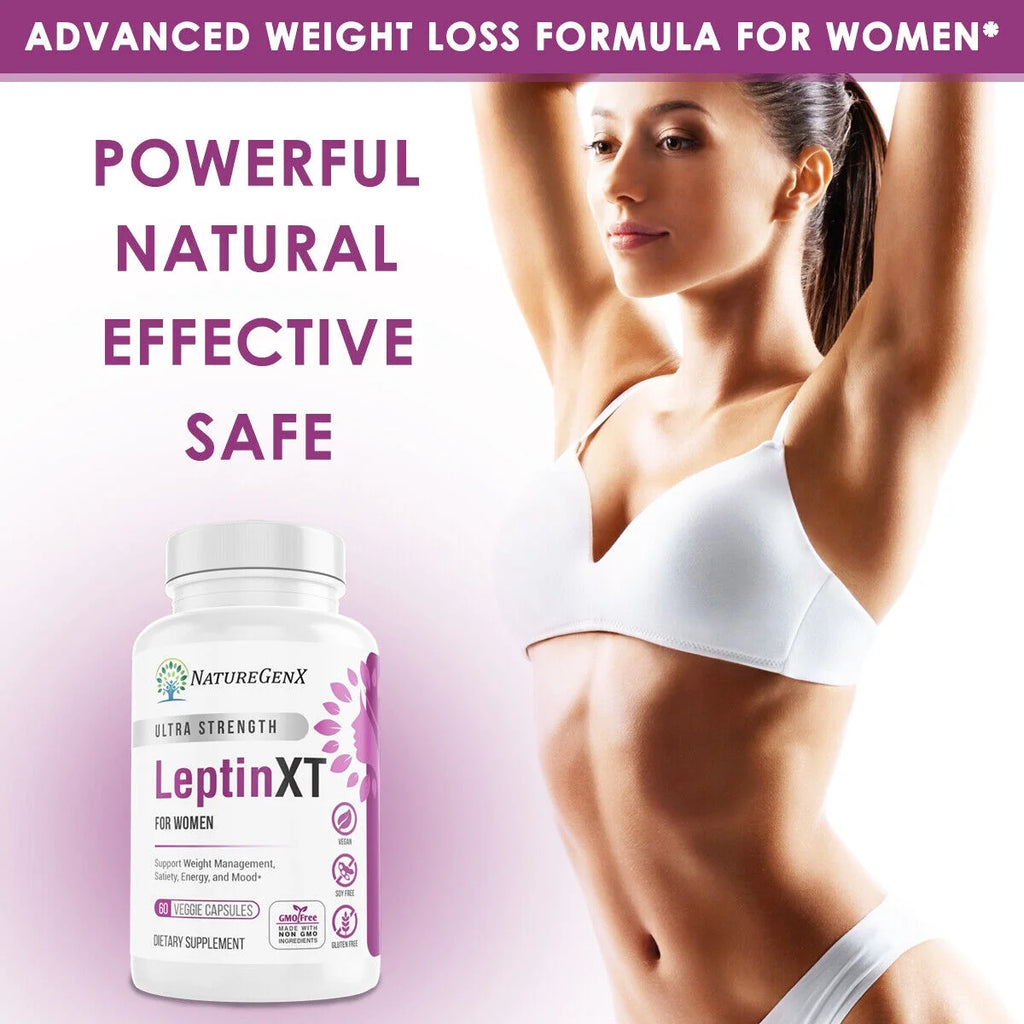 LEPTIN XT 650 MG Diet Pills for Women, 60 Capsules Q534249
