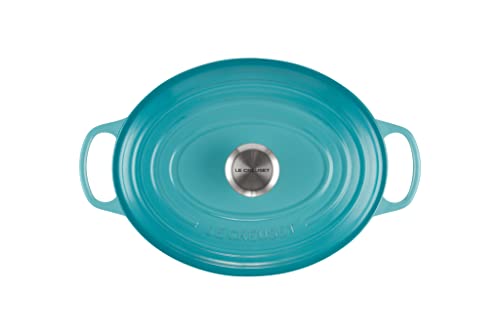Le Creuset Enameled Cast Iron Signature Oval Dutch Oven, 9.5 qt., Cerise C95821