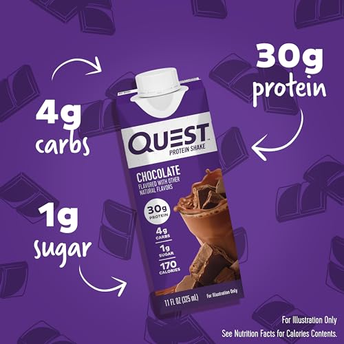Quest Nutrition Salted Caramel Protein Shake, 30g Protein, 11 fl oz, 12 Pack C47408