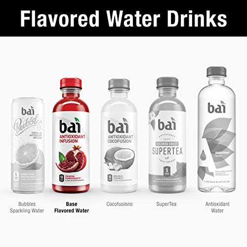 Bai Coconut Flavored Water, Molokai Coconut, 18 fl oz Bottles (Pack of 12) N9326