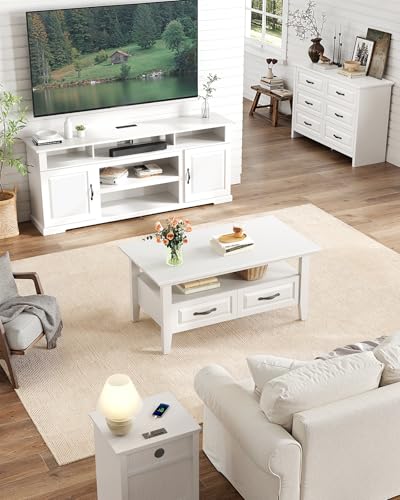 Marsail Lift Top Coffee Table with Storage, Natural Oak L27078