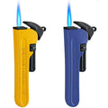 2 Pack Red Black Cool Lighter,Jet Flame Windproof Lighters,Jet Torch Adjustable,Butane Torch Flame Refillable,Candles BBQ (No Fuel)