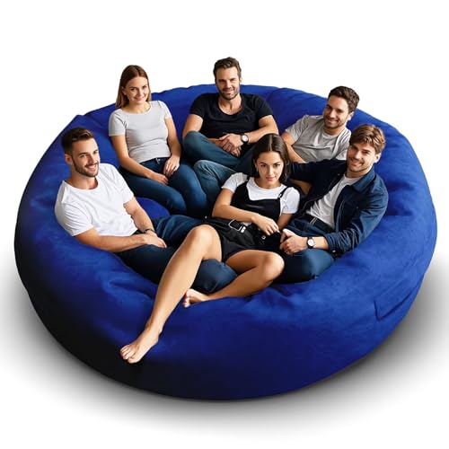 Bean Bag Chair for Adults 3FT, Soft Removable Cover, Light Gray M535251