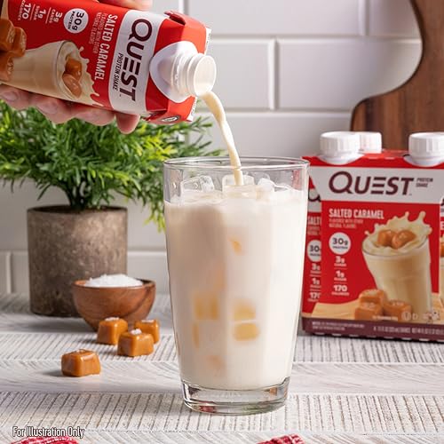 Quest Nutrition Salted Caramel Protein Shake, 30g Protein, 11 fl oz, 12 Pack C47408