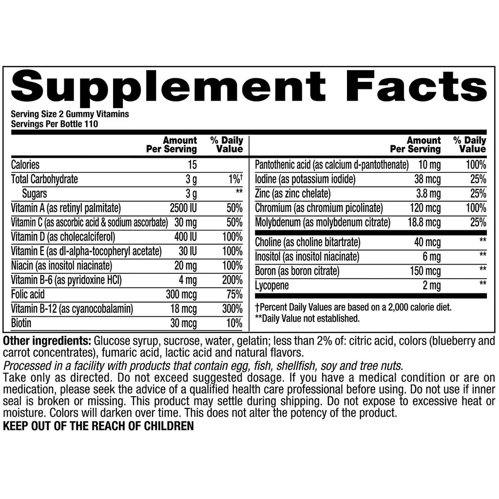 vitafusion Men's Multivitamin Gummies 220 ct. R6025
