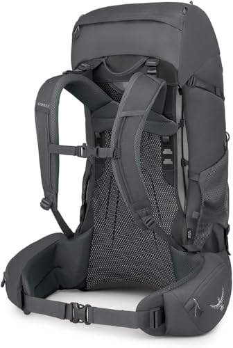 Osprey Rook 65L Men's Backpacking Backpack, Dark Charcoal/Silver Lining X67721