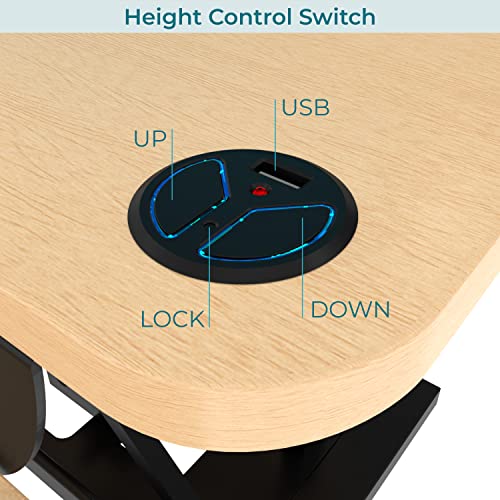 VERSADESK PowerPro™ 36 Inch Electric Standing Desk Converter, Black H627