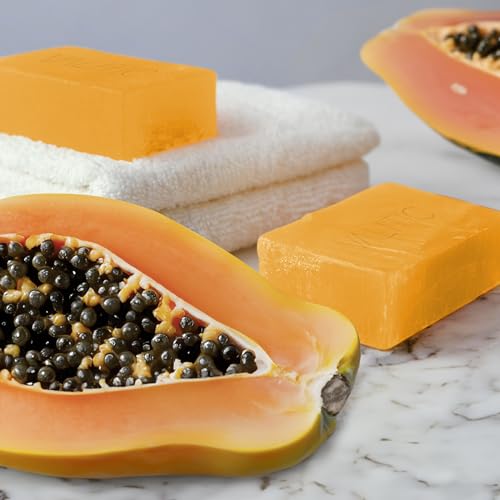 VALITIC Papaya and Turmeric Kojic Acid Soap Bar - Dark Spot Corrector - 2 Pack Q679222