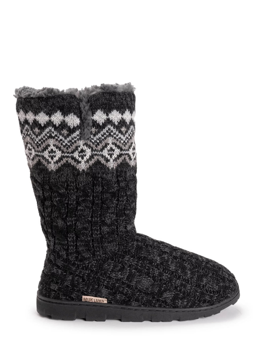 Muk Luks Women's Tall Knit Foldover Slipper Boot J531909