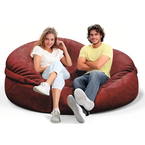 Bean Bag Chair for Adults 3FT, Soft Removable Cover, Light Gray M535251
