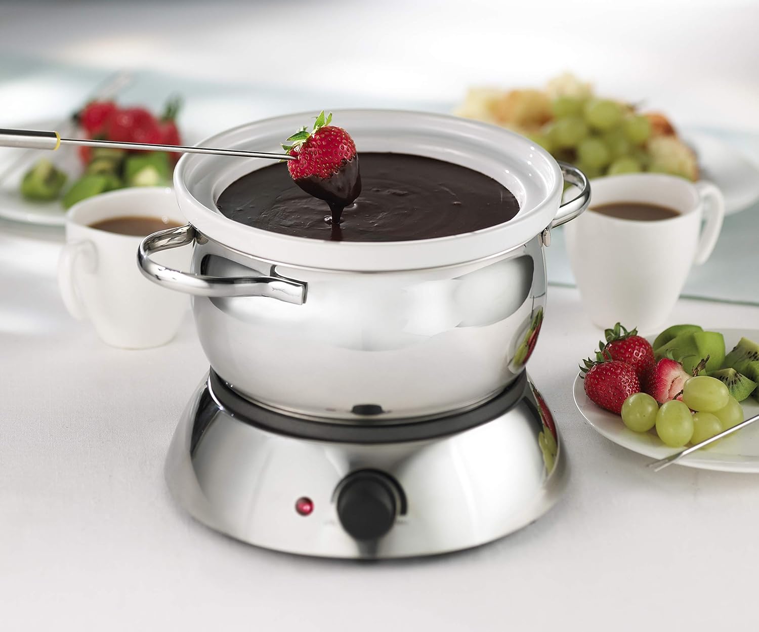 Trudeau Alto 3-in-1 Electric Fondue Set, 81 oz, Silver F5924