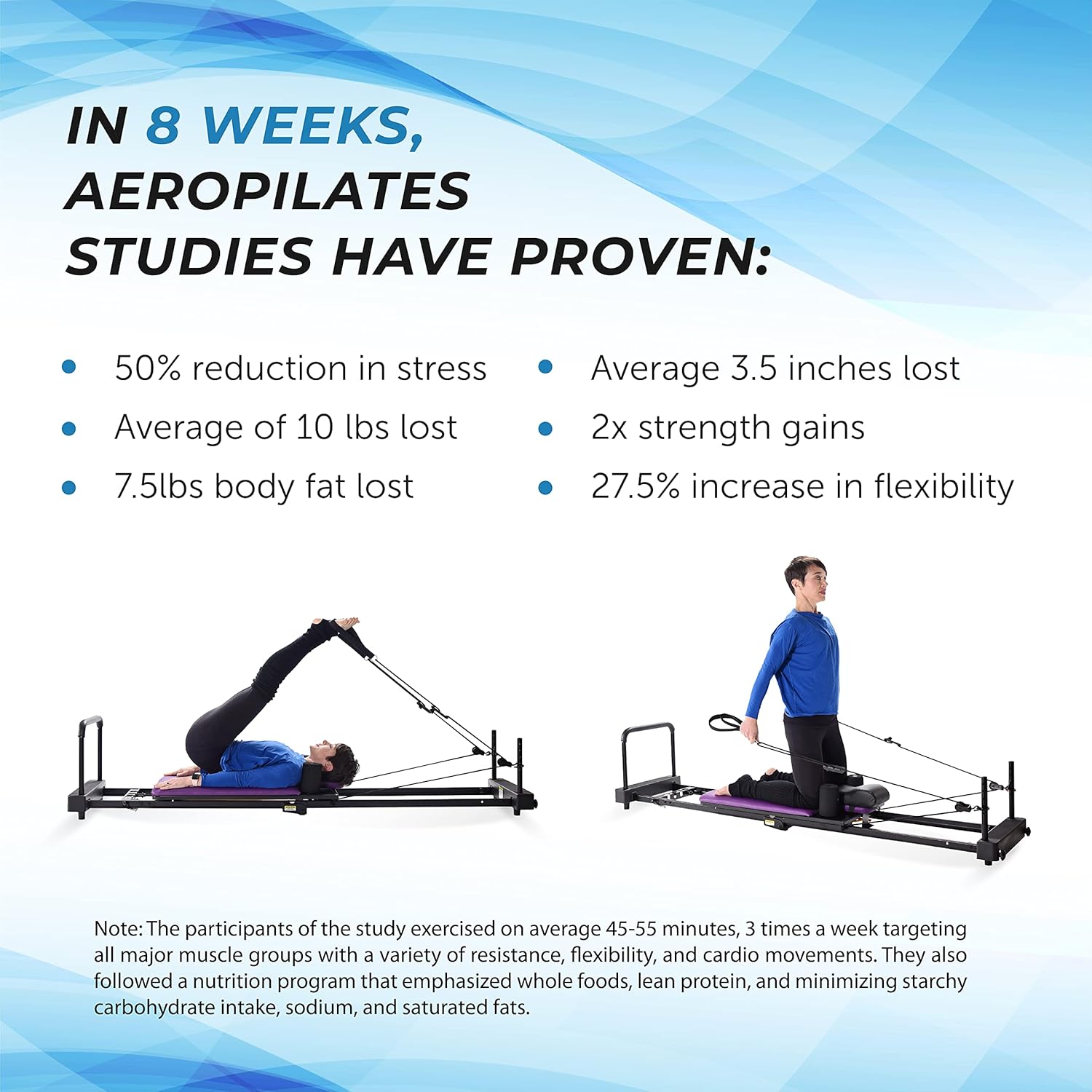 AeroPilates Reformer Plus 379 Pilates Reformer Machine for Home Gym Z6454