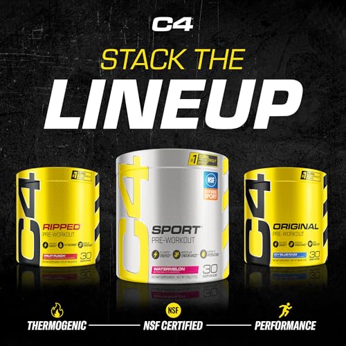 Cellucor C4 Sport Pre Workout Powder Watermelon, NSF Certified for Sport, 30 Servings P484457