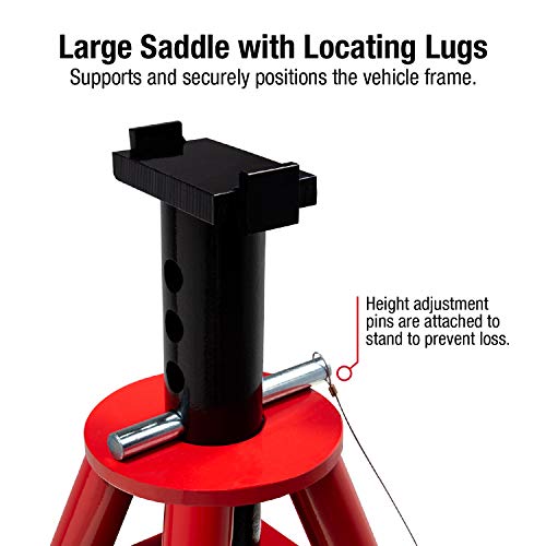 Sunex 1410 10-Ton Pin Type Jack Stands, Pair R896444
