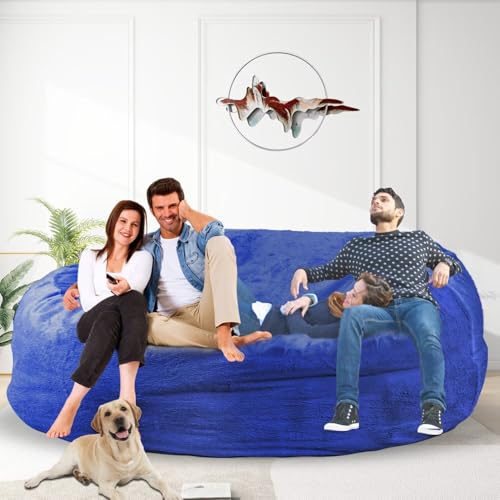 Bean Bag Chair for Adults 3FT, Soft Removable Cover, Light Gray M535251