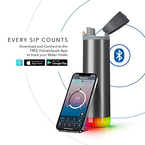 Hidrate Spark PRO Smart Water Bottle 21oz Black A15354
