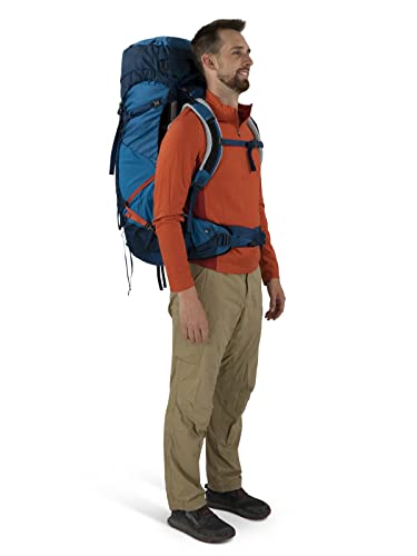 Osprey Atmos AG LT 65L Men's Backpacking Backpack, Black, L/XL Y592