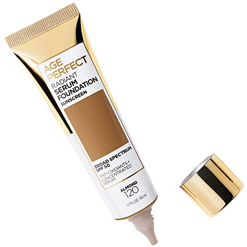 L'Oreal Paris Age Perfect Radiant Serum Foundation SPF 50, Honey Rose, 1 fl oz R425478