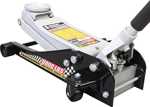 Torin T83505W BlackJack Hydraulic Low Profile Steel Racing Floor Jack, 3 Ton Capacity U93889